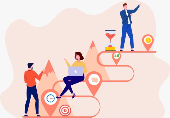 Team collaboration illustration